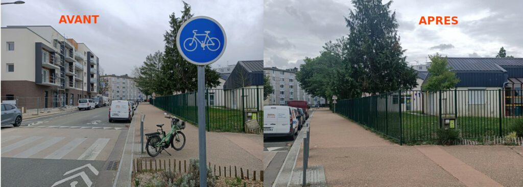 Correction signalétique - Juillet 2025 2 2025 07 rue Djougou Avant Apres Correction signalétique - Juillet 2025
