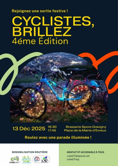 4ᵉ Sortie Vélo « Cyclistes, Brillez ! » – Évreux 2025