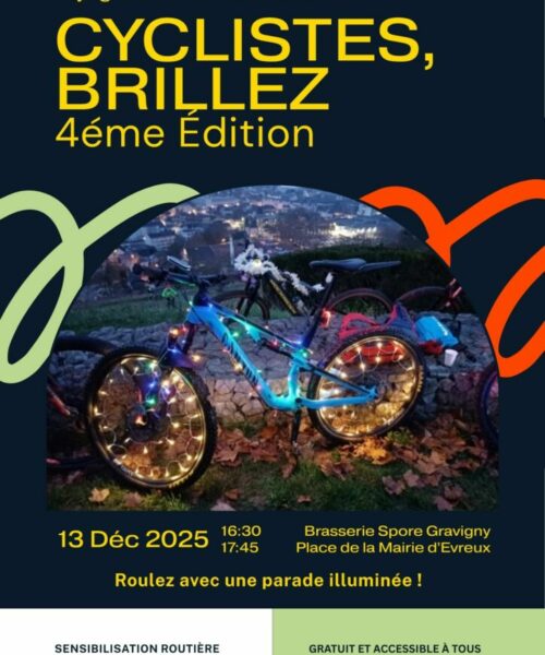 4ᵉ Sortie Vélo « Cyclistes, Brillez ! » – Évreux 2025