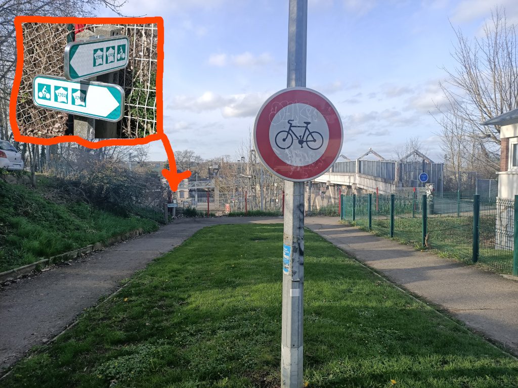 V2703 : Détournement sur Evreux 1 2026 03 acces V2703 Passerelle V2703 : Détournement sur Evreux