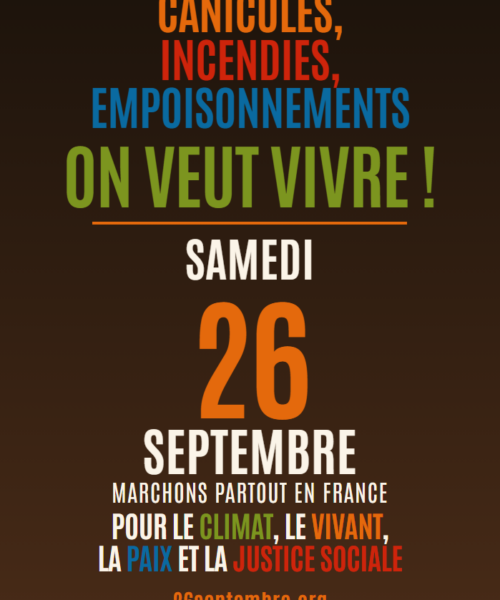 26 Septembre – Marchons pour le climat
